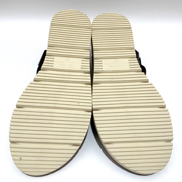 Cordani Shayleen Dark Brown Tan Leather Platform Wedge Ankle Strap Sandals 40 - Picture 4 of 9